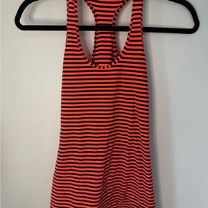 Striped Tank Top in Red and Black
